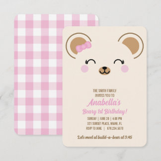 Invitation à une fête d'anniversaire pour fille av