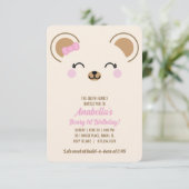 Invitation à une fête d'anniversaire pour fille av (Debout devant)