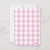 Invitation à une fête d'anniversaire pour fille av (Dos)