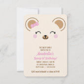 Invitation à une fête d'anniversaire pour fille av (Devant)