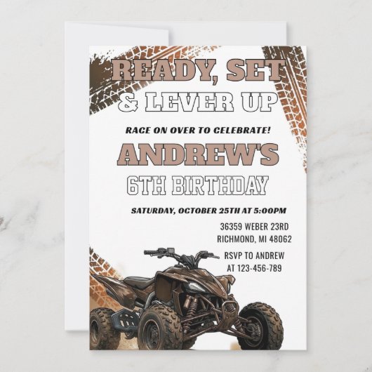 Invitation à une fête d'anniversaire pour garçon s (Devant)