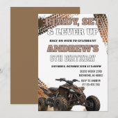 Invitation à une fête d'anniversaire pour garçon s (Devant / Derrière)