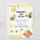 Invitation à une fête d'anniversaire pour le premi (Devant)