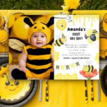 Invitation à une fête d'anniversaire pour le premi
