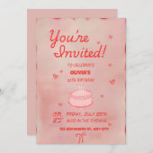 Invitation à une fête d'anniversaire pour les 20 a (Devant / Derrière)