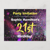 Invitation à une fête d'anniversaire pour les 21 a (Devant)