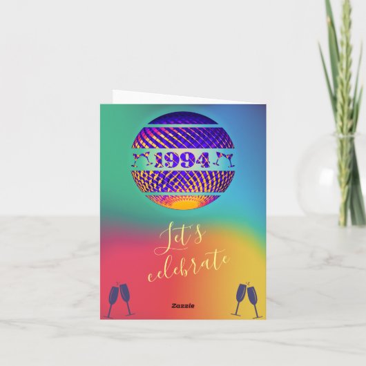 Invitation à une fête d'anniversaire pour les 30 a (Dos)