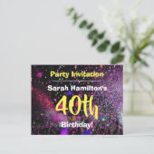 Invitation à une fête d'anniversaire pour les 40 a (Debout devant)
