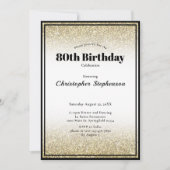Invitation à une fête d'anniversaire pour les 80 a (Devant)