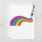 Invitation à une fête d'anniversaire pour peindre (Dos)