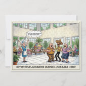 Invitation à une fête d'anniversaire pour senior (Devant)