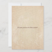 Invitation à une fête d'anniversaire pour un album (Dos)