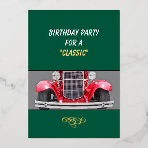 Invitation à une fête d'anniversaire pour un Class