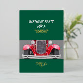 Invitation à une fête d'anniversaire pour un Class (Debout devant)