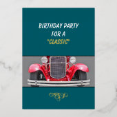 Invitation à une fête d'anniversaire pour un Class (Recto)