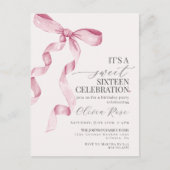 Invitation à une fête d'anniversaire pour un Sweet (Devant)