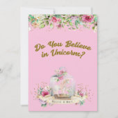 Invitation à une fête d'anniversaire pour une fill (Devant)