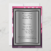 Invitation à une fête d'anniversaire rétro disco (Dos)