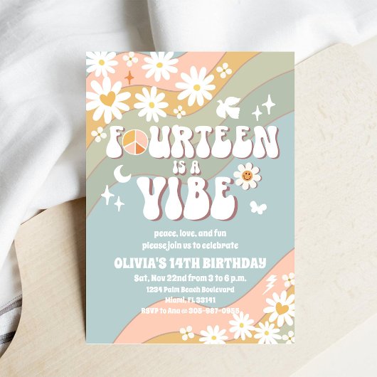 Invitation à une fête d'anniversaire rétro pour le