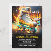 Invitation à une fête d'anniversaire Rolling Skate (Devant)