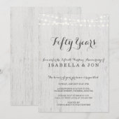 Invitation à une fête d'anniversaire | Romantique  (Devant / Derrière)