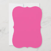 INVITATION À UNE FÊTE D'ANNIVERSAIRE ROSE (Dos)