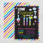 Invitation à une fête d'anniversaire scientifique (Devant / Derrière)