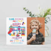 Invitation à une fête d'anniversaire Soft Play Bou (Debout devant)