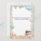 Invitation à une fête d'anniversaire sous la mer (Dos)