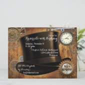 Invitation à une fête d'anniversaire Steampunk (Debout devant)