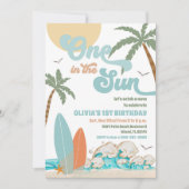 Invitation à une fête d'anniversaire sur la plage (Devant)
