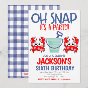 Invitation à une fête d'anniversaire sur la plage