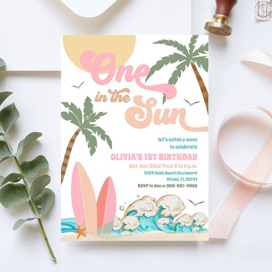 Invitation à une fête d'anniversaire sur la plage