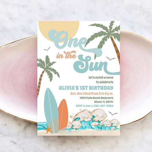 Invitation à une fête d'anniversaire sur la plage