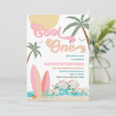 Invitation à une fête d'anniversaire sur la plage (Debout devant)