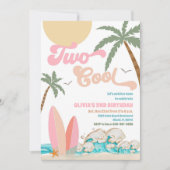 Invitation à une fête d'anniversaire sur la plage (Devant)