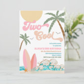 Invitation à une fête d'anniversaire sur la plage (Debout devant)
