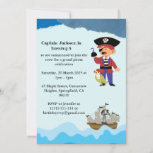 Invitation à une fête d'anniversaire sur le thème