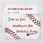 Invitation à une fête d'anniversaire sur le thème  (Devant / Derrière)