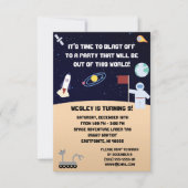 Invitation à une fête d'anniversaire sur le thème (Devant)