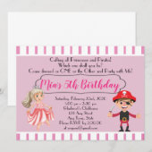 Invitation à une fête d'anniversaire sur le thème  (Devant / Derrière)