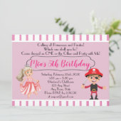 Invitation à une fête d'anniversaire sur le thème  (Debout devant)