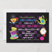 Invitation à une fête d'anniversaire sur le thème  (Dos)