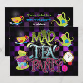 Invitation à une fête d'anniversaire sur le thème  (Devant / Derrière)