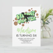 Invitation à une fête d'anniversaire sur le thème (Debout devant)