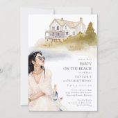 Invitation à une fête d'anniversaire sur le thème  (Devant)