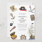 Invitation à une fête d'anniversaire sur le thème (Devant)