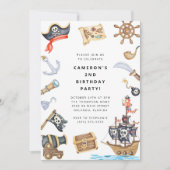 Invitation à une fête d'anniversaire sur le thème (Devant)