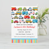 Invitation à une fête d'anniversaire sur le thème  (Debout devant)