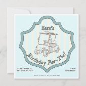 Invitation à une fête d'anniversaire sur le thème  (Devant)